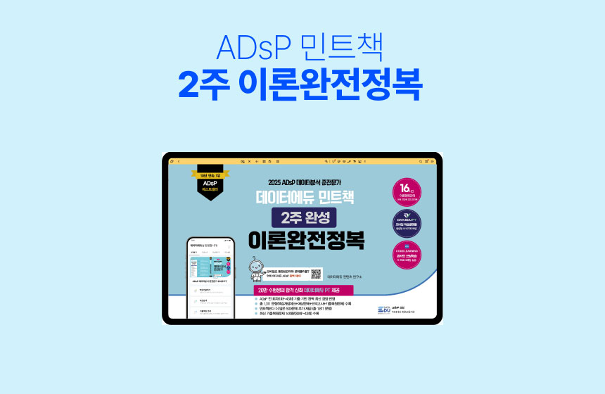 [전자책] ADsP 민트책 2주 이론완전정복